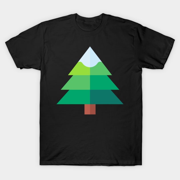 Christmas tree icon T-Shirt by Lonneketk